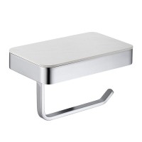 Держатель для туалетной бумаги Abber Westen AA1730 с полкой для телефона, хром Держатель для туалетной бумаги Abber Westen AA1730 с полкой для телефона, хром