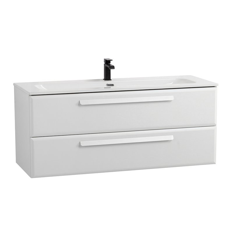 Тумба под раковину без столешницы Cezares Eco Cer-N 120 bianco opaco, ручки сатин