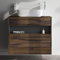 Тумба с раковиной AM.PM Func 80 дуб крафт, со столешницей, раковина M8FWCC10510WG