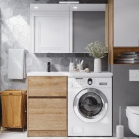 Мебель для ванной комнаты AQUATON Лондри 60 L, дуб сантана