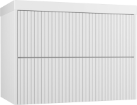 Тумба под раковину без столешницы Style Line Стокгольм 80 подвесная, белый рифленый софт