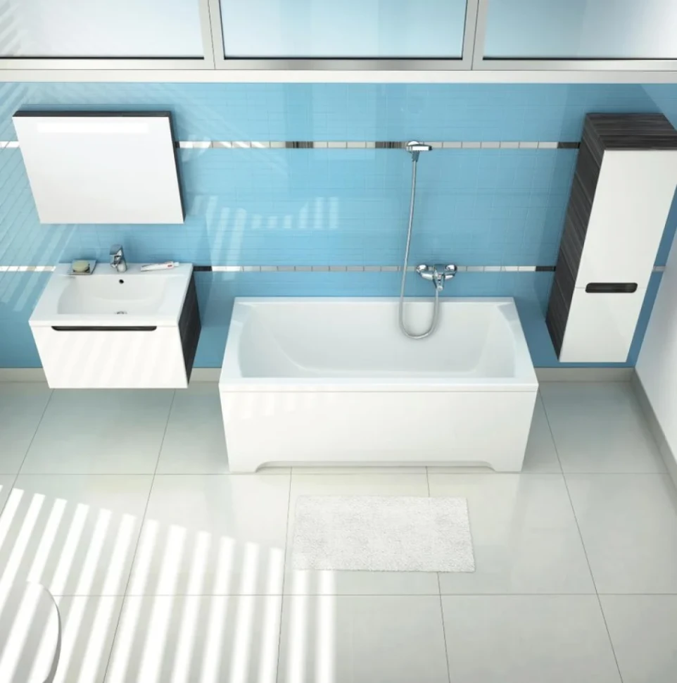 Акриловая ванна Ravak Classic 150x70 см, левая, пристенная, белая, на ножках