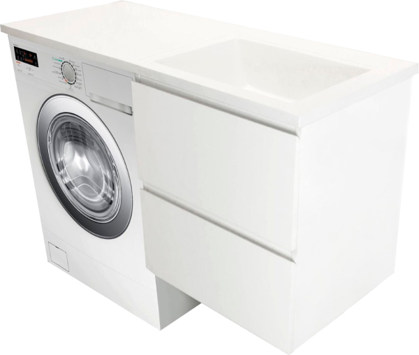 Тумба с раковиной Эстет Dallas Luxe 140 подвесная, 2 ящика R