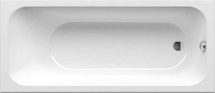 Акриловая ванна Ravak Chrome 150x70 см, пристенная, белая, на ножках