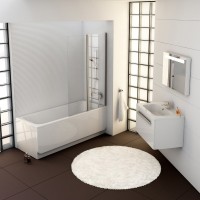 Акриловая ванна Ravak Chrome 150x70 см, пристенная, белая, на ножках