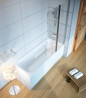 Акриловая ванна Ravak Chrome 150x70 см, пристенная, белая, на ножках