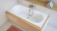 Акриловая ванна Excellent Oceana 180x80 см, встраиваемая, белая, с каркасом