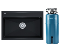 Комплект Мойка Paulmark Stepia 80 PM117551-BLM черный металлик + Измельчитель Intenso Комплект Мойка Paulmark Stepia 80 PM117551-BLM черный металлик + Измельчитель Intenso