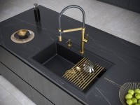 Комплект Мойка Paulmark Stepia 80 PM117551-BLM черный металлик + Измельчитель Intenso Комплект Мойка Paulmark Stepia 80 PM117551-BLM черный металлик + Измельчитель Intenso