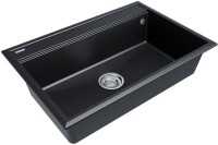 Комплект Мойка Paulmark Stepia 80 PM117551-BLM черный металлик + Измельчитель Intenso Комплект Мойка Paulmark Stepia 80 PM117551-BLM черный металлик + Измельчитель Intenso