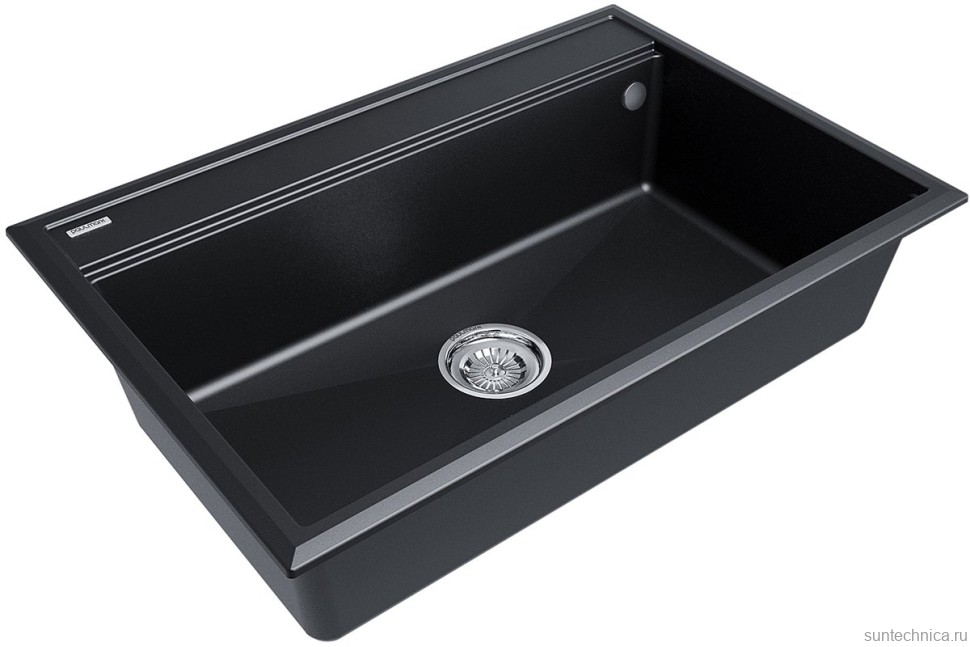 Комплект Мойка Paulmark Stepia 80 PM117551-BLM черный металлик + Измельчитель Intenso