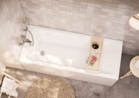 Акриловая ванна Roca Leon без опоры 150x70 см, пристенная, белая