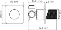 Смеситель для раковины Wasserkraft Tauber A6451.298 С ВНУТРЕННЕЙ ЧАСТЬЮ, никель