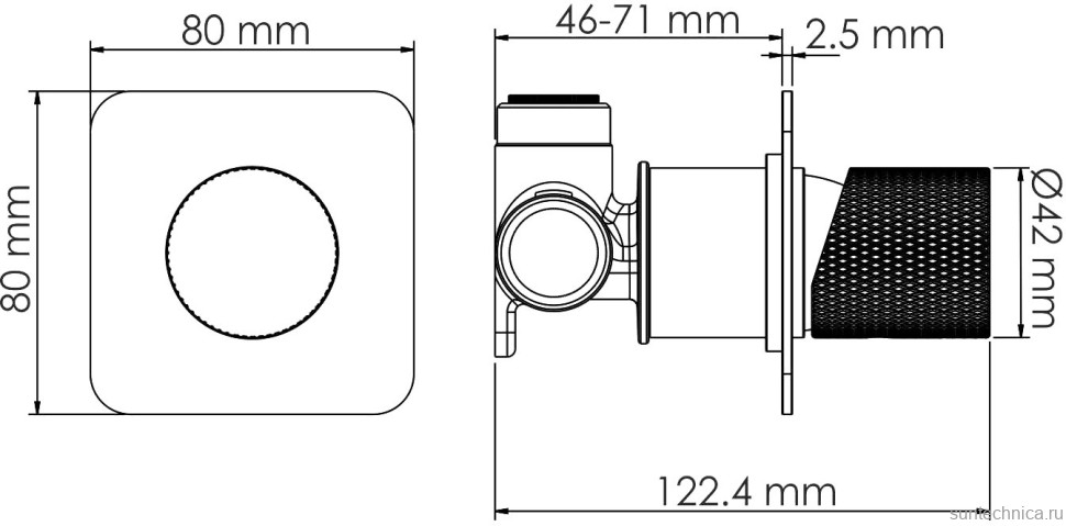 Смеситель для раковины Wasserkraft Tauber A6451.298 С ВНУТРЕННЕЙ ЧАСТЬЮ, никель