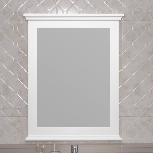 Зеркало Opadiris Палермо 60 белое матовое