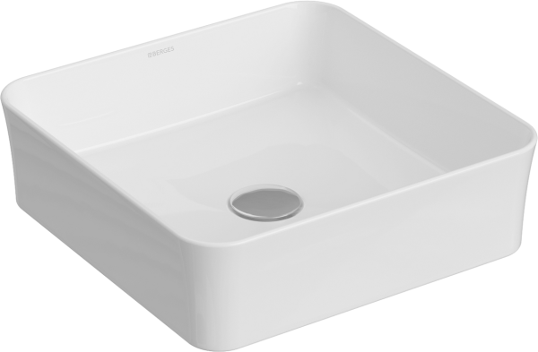 Накладная раковина Berges Ego SL 39x39 глянцевая белая