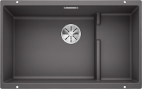 Комплект Мойка Blanco Subline 700-U Level темная скала + Смеситель Grohe Minta 3291800E хром