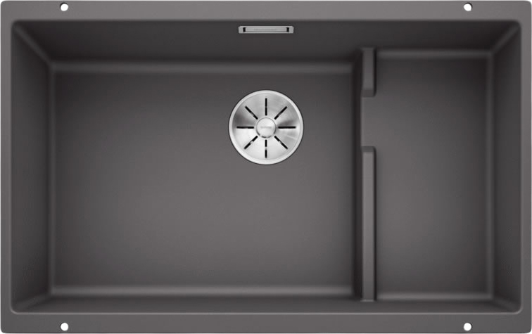 Комплект Мойка Blanco Subline 700-U Level темная скала + Смеситель Grohe Minta 3291800E хром