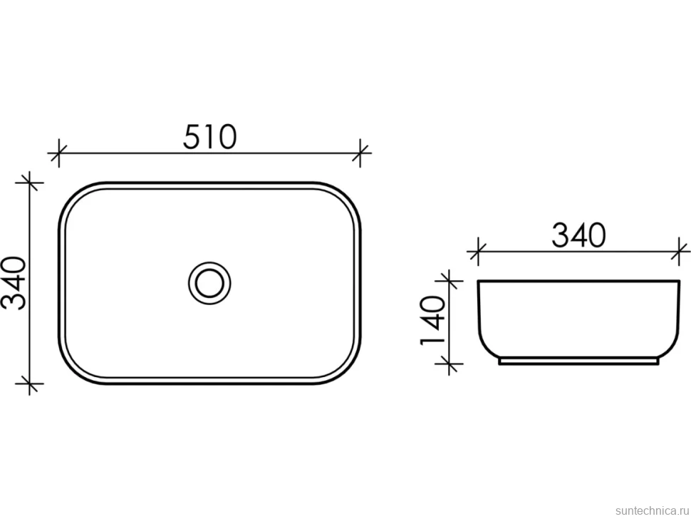 Накладная раковина Ceramicanova Element CN5043