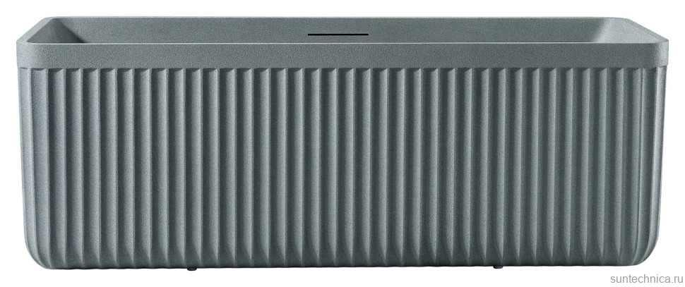 Ванна из искусственного камня AltroBagno Cinzia 090107 170x75 см, отдельностоящая, на ножках, с донным клапаном, с подголовником