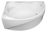 Акриловая ванна Aquanet Jamaica 00205486 L 160x100 см, угловая, левая, пристенная, белая, асимметричная, с каркасом, с сиденьем
