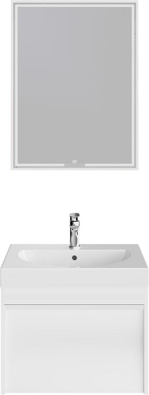 Мебель для ванной комнаты KERAMA MARAZZI Modula 60 подвесная, белая глянцевая
