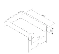 Держатель для туалетной бумаги AM.PM Inspire V2.0 A50A34100