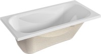 Акриловая ванна 1MarKa Classic 140x70 см, пристенная, белая, с каркасом