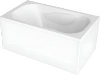Акриловая ванна 1MarKa Classic 140x70 см, пристенная, белая, с каркасом