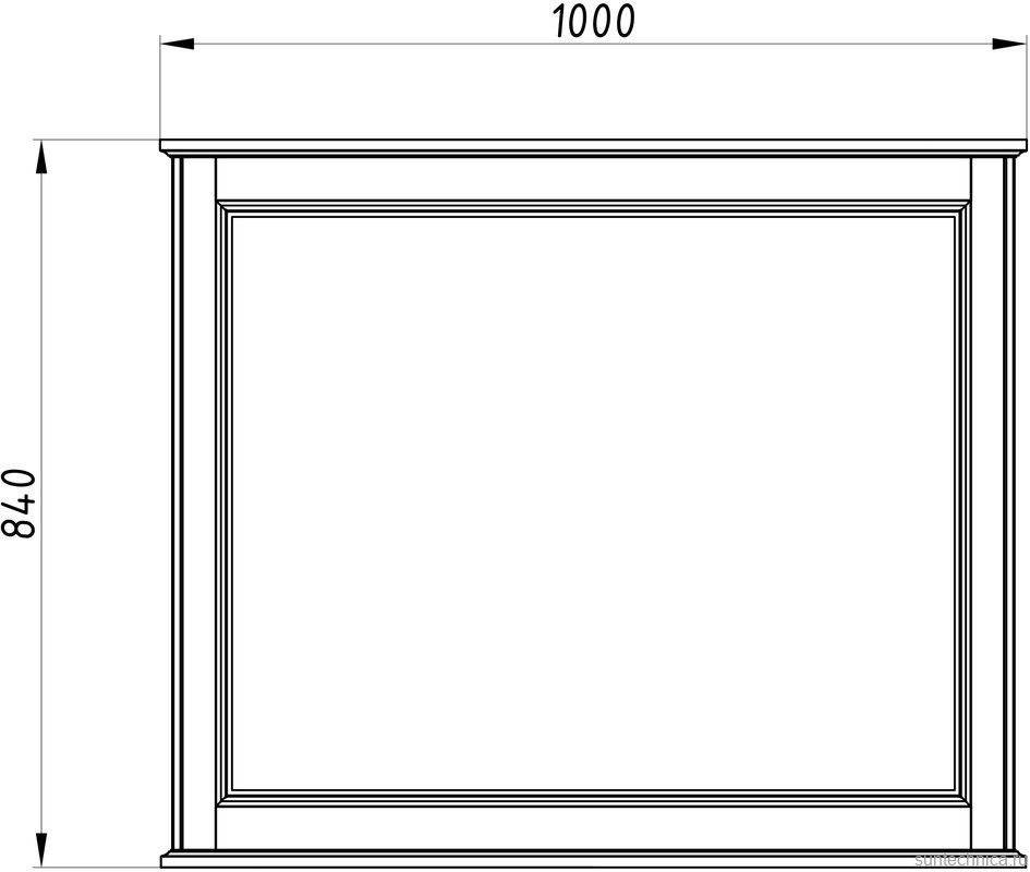 Мебель для ванной комнаты ASB-Woodline Венеция 100 белая, патина серебро