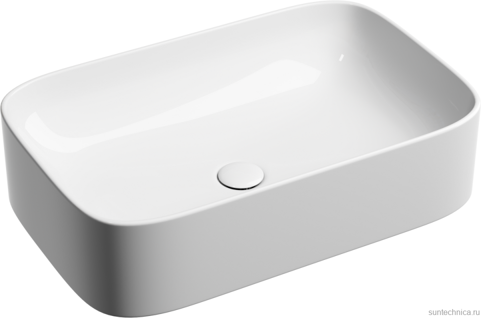 Накладная раковина Ceramicanova Element CN6053 белая глянцевая