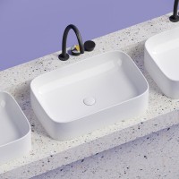 Накладная раковина Ceramicanova Element CN6053 белая глянцевая