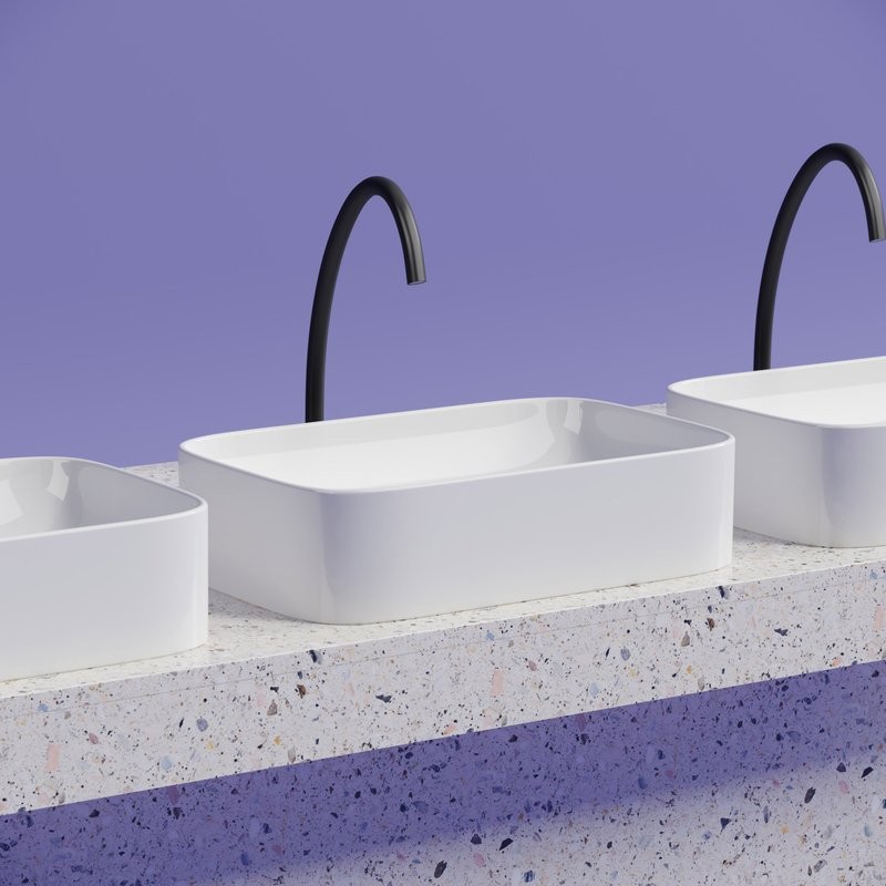 Накладная раковина Ceramicanova Element CN6053 белая глянцевая