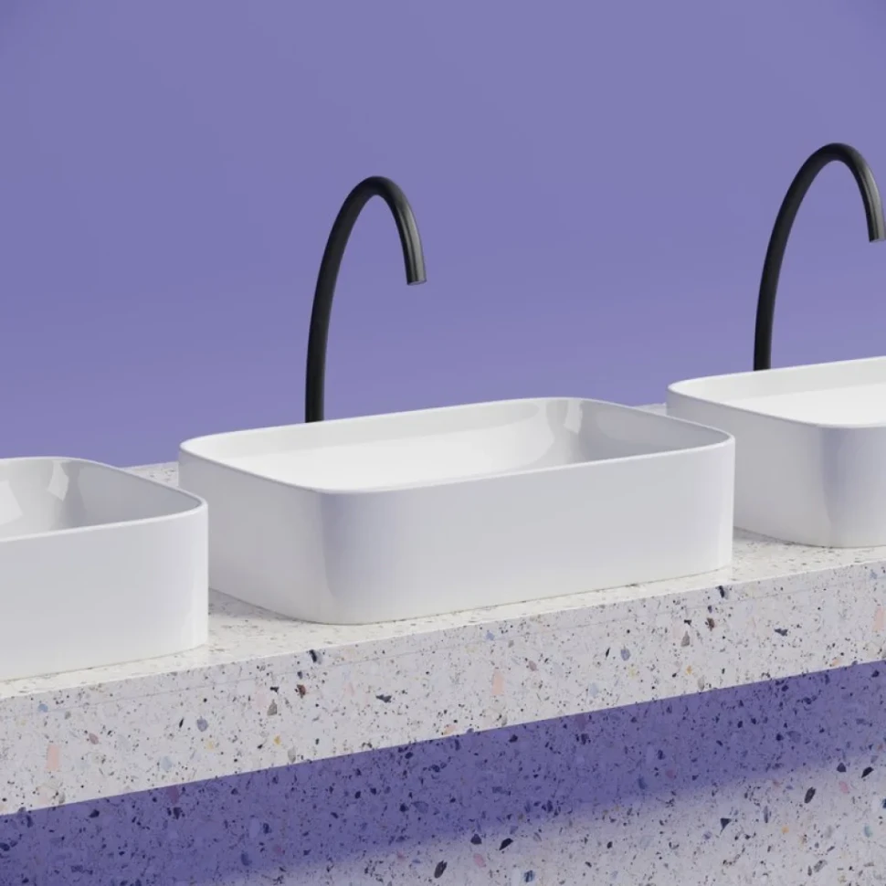Накладная раковина Ceramicanova Element CN6053 белая глянцевая