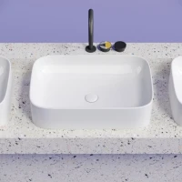 Накладная раковина Ceramicanova Element CN6053 белая глянцевая