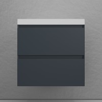 Тумба подвесная "Манхэттен 60" ЭМАЛЬ, под раковину ASTI, 2 ящика, PLUS, графит Тумба подвесная "Манхэттен 60" ЭМАЛЬ, под раковину ASTI, 2 ящика, PLUS, графит