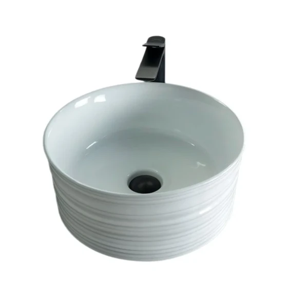 Накладная раковина GID Esfera W969 41 глянцевая белая, круглая, фаянс
