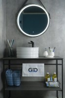 Накладная раковина GID Esfera W969 41 глянцевая белая, круглая, фаянс