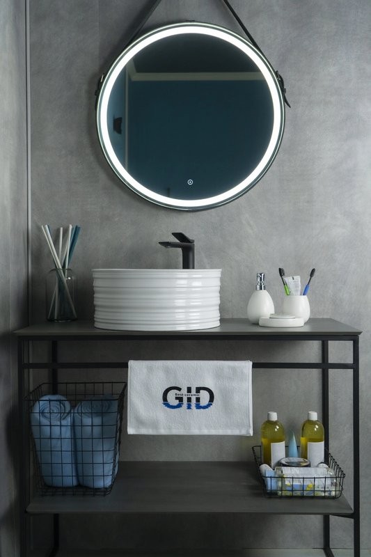 Накладная раковина GID Esfera W969 41 глянцевая белая, круглая, фаянс