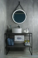 Накладная раковина GID Esfera W969 41 глянцевая белая, круглая, фаянс