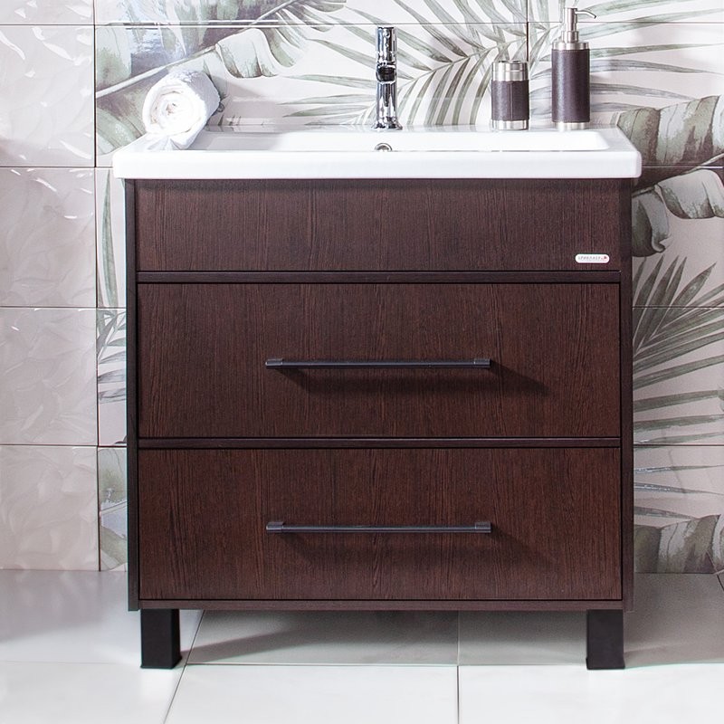 Мебель для ванной комнаты Бриклаер Чили 80 венге С