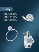 Стакан для ванной AM.PM X-Joy A85A34300 настенный, хром, стеклянный