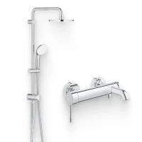 Душевой комплект Смеситель Grohe Essence New 33624001 + Стойка New Tempesta 27389002 Душевой комплект Смеситель Grohe Essence New 33624001 + Стойка New Tempesta 27389002