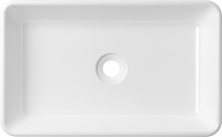 Комплект Накладная раковина Lavinia Boho Bathroom Sink Slim 33311004 + Донный клапан Wellsee Drainage System 182134000 хром + Сифон 182102000 хром