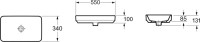 Комплект Накладная раковина Lavinia Boho Bathroom Sink Slim 33311004 + Донный клапан Wellsee Drainage System 182134000 хром + Сифон 182102000 хром