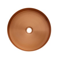 Накладная раковина AltroBagno Costoso 001007 RaSp 40 матовая медь, круглая, нержавеющая сталь