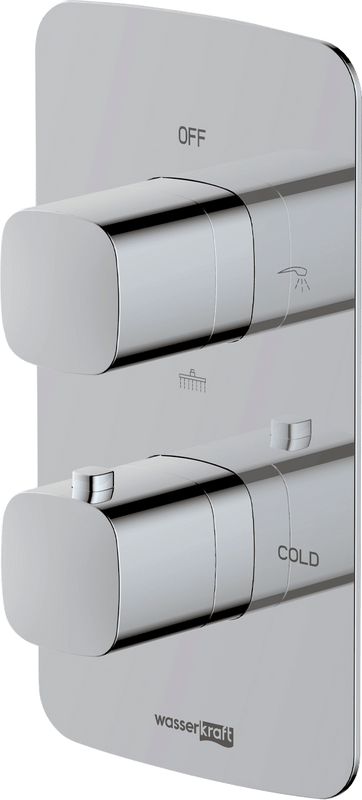 Душевой комплект Термостат Wasserkraft Naab 8644 Thermo + Гарнитур Hansgrohe Croma 26592400 + Подключение Allen Brau Infinity 5.21A17-00 + Душ A069 + Кронштейн A090 + Излив A091