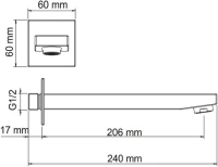 Душевой комплект Термостат Wasserkraft Naab 8644 Thermo + Гарнитур Hansgrohe Croma 26592400 + Подключение Allen Brau Infinity 5.21A17-00 + Душ A069 + Кронштейн A090 + Излив A091