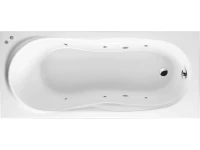 Акриловая ванна Excellent Sekwana WAEX.SEK17.SOFT 170x75 см, левая, встраиваемая, с гидромассажем, белая, с каркасом, со сливом-переливом