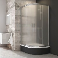 Душевой уголок Ravak Blix BLCP4-80 Sabina Grape, профиль хром